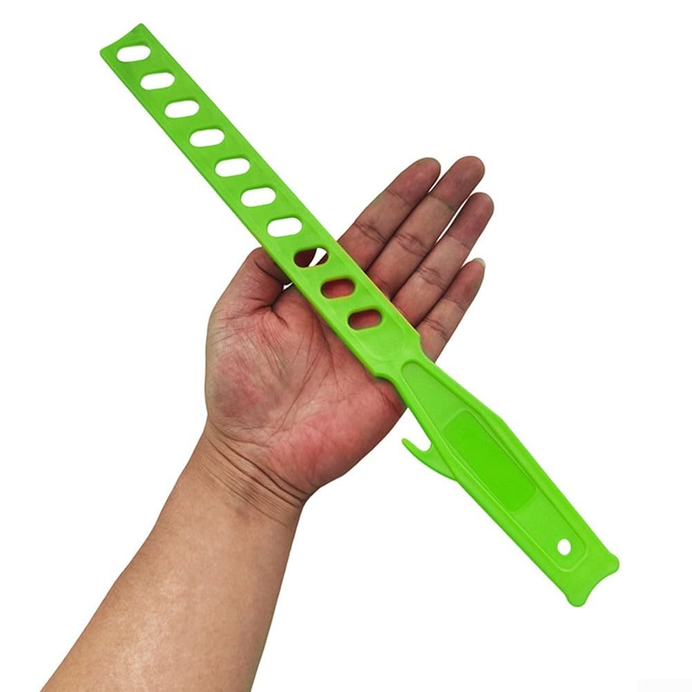 Juego de 10 agitadores de pintura de plástico y varilla mezcladora para pinturas, resinas epoxi, acrílicos y emulsiones, herramienta de mano ligera reutilizable con abrelatas integrado y