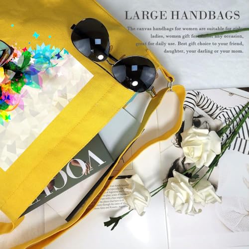 Image of Lify Women's Retro Large Size Canvas Shoulder Bag Hobo Crossbody Handbag Casual Tote - 1 Piece