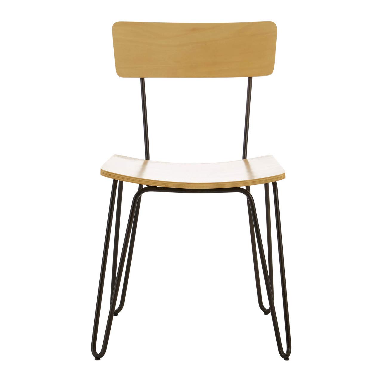 District Chair with Hairpin Legs - Yellow