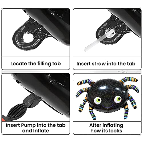 12 Pieces Halloween Balloons Pumpkin Witch Skeleton Ghost Bat Balloons Horror Halloween Night Party Decorations Supplies #TOP6