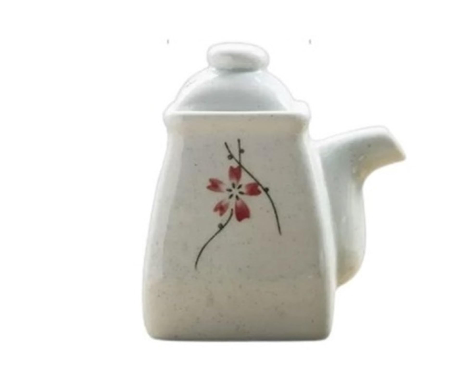 Set Olio e aceto Dispenser for Olio e aceto in Ceramica in Terracotta in Stile Giapponese, Bottiglie erogatrici for versatore di Olio Senza gocciolamento Oliera