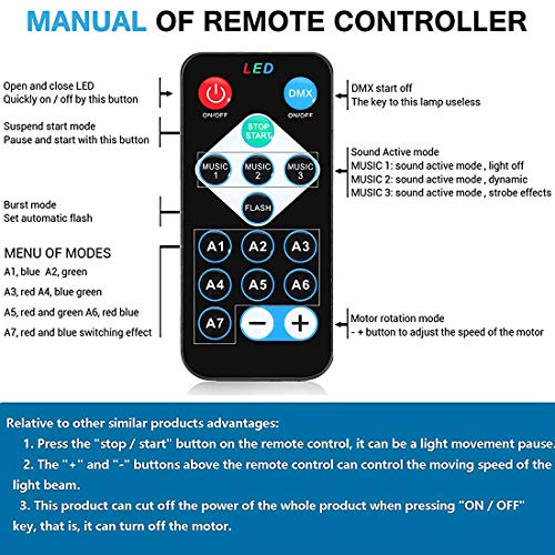 CATPOWER Pack of 2 Remote Control Sound Activated Party Lights - Image 7