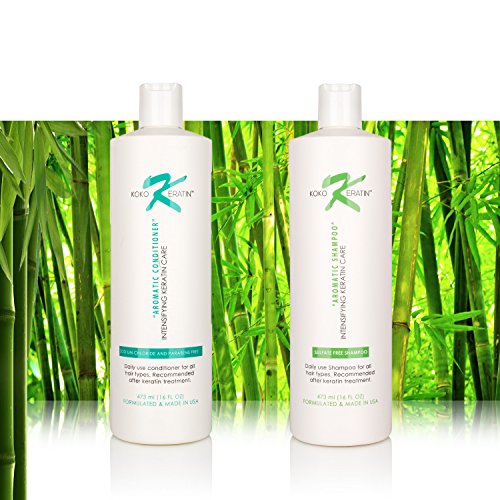 Aromatic Shampoo & Conditioner 16oz Therapeutic,Sodium Chloride and Paraben Free For Daily Use. Recommended After Keratin Treatment (2 pack bundle) Aromatic Shampoo & Conditioner 16oz Therapeutic,Sodium Chloride and Paraben Free For Daily Use. Recommended After Keratin Treatment (2 pack bundle)