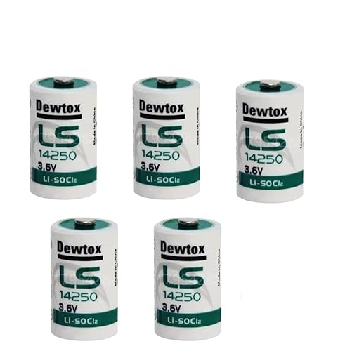 LS14250 L14250 ER14250 14250 1/2 AA TL-5902 3.6V 1200mAh 塩化チオニルリチウム 電池 PLC CNC 工作機械 ガスメーター リアルタイムクロック用 5個