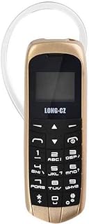 Long-CZ J8 Mini téléphone Portable Bluetooth 1,6 cm Carte SIM MP3 SMS Faible rayonnement Téléphone cellulaire (Gold)