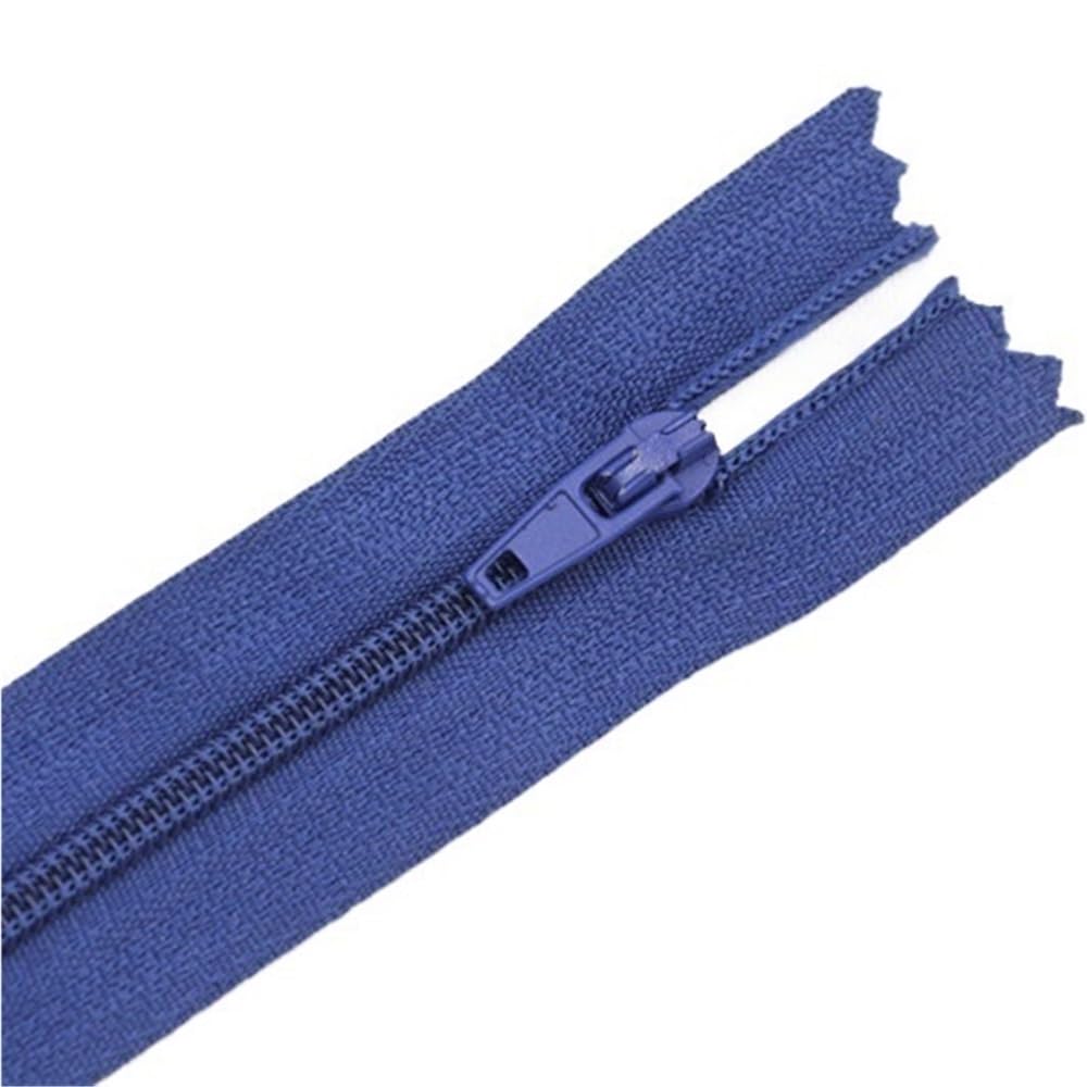 DIY Craft Zipper 10pcs Nylon Zippers, Length 120-600mm No.3 Plastic Zipper Abrasion Resistance for Sewing Handicrafts(Dark Blue,15cm)