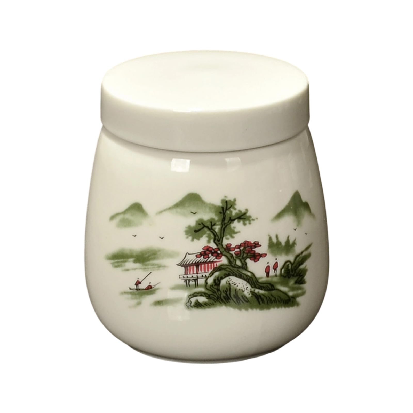 yanzunlrn Chinese Ceramic Food Container 220ml with Cover Coddled Eggs Cup Great for Steaming Boiling and Keep Meals Warm Food Container