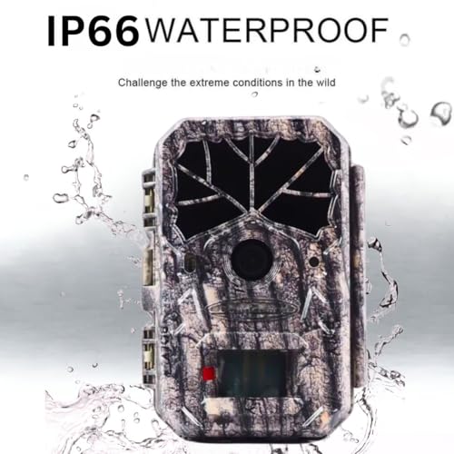 Image of T8 4K Trail Camera 48MP with FHD Video, 0.7s Trigger Speed, 60 Wide Angle, Night Vision with Black IR, IP68 Waterproof, TF Card Support up to 256GB for Wildlife Monitoring, Farm Security