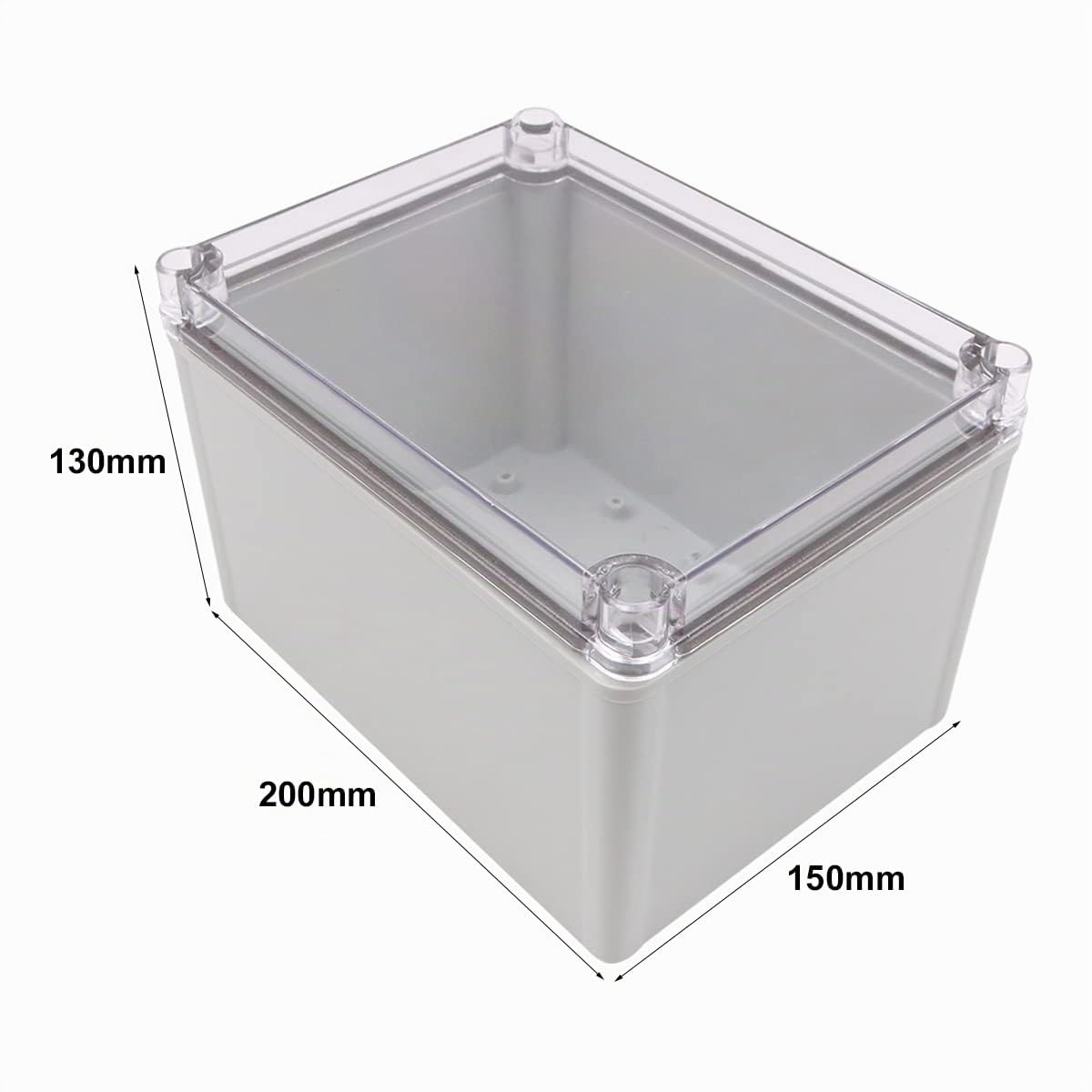 elettronica impermeabile IP67 sigillata plastica ABS scatola di giunzione fai da te custodia trasparente - 150 * 200 * 130mm