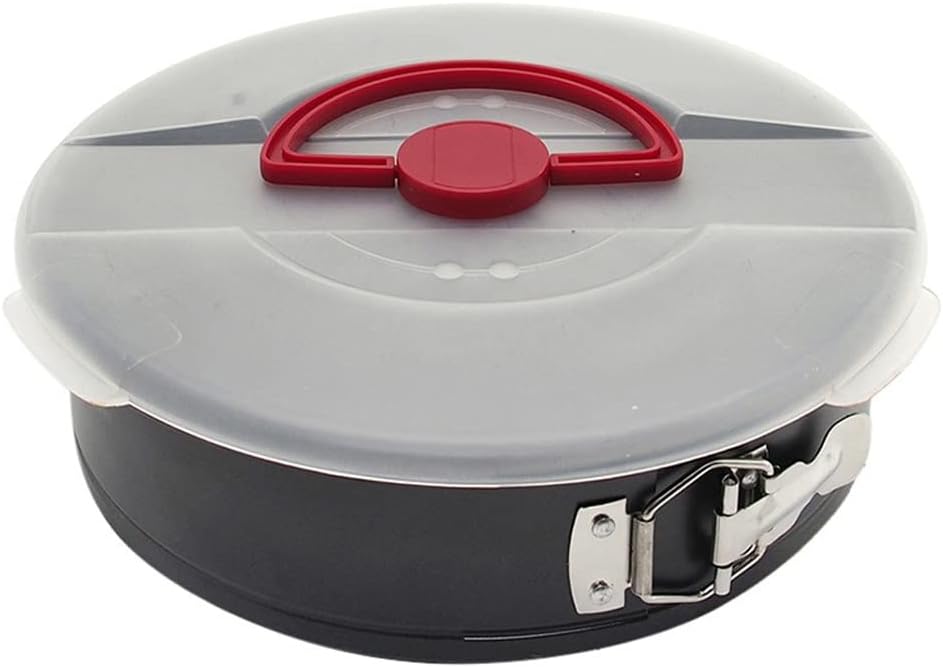 10 Inch Spring Form Non-Stick Coating Cake Tin Baking Pan Template Baking Tray TinTrays Bakeware Accessories with Lid