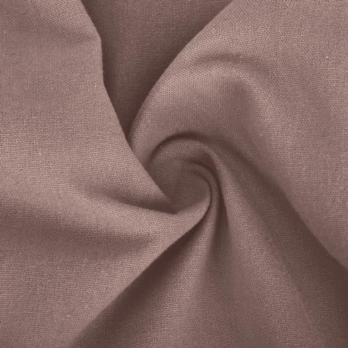 Image of Linen Pants Women High Waisted Drawstring Casual Pant Cotton Linen Straight Leg Lounge Trousers with Side Pockets