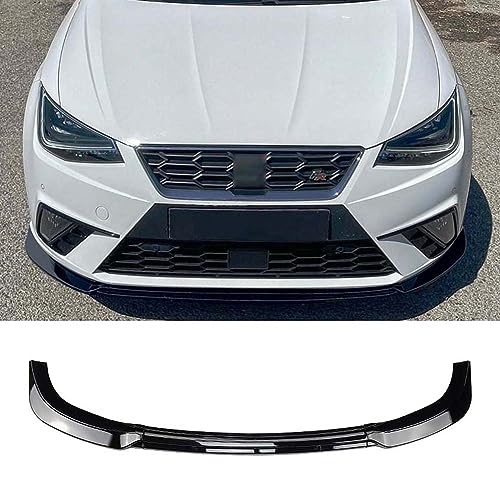 Spoiler avant Seat Ibiza MK5 FR 2018-2023 lame noire brillante