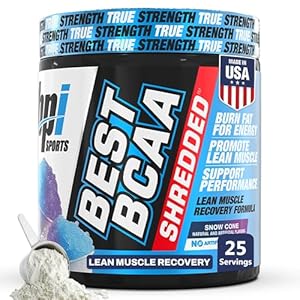 BPI Sports Best BCAA Shredded – Caffeine Free Thermogenic Recovery Drink, Lean Muscle Building BCAA Powder For Women and Men, Preworkout BCAAs Amino Acids Drink- Snow Cone – 25 Servings