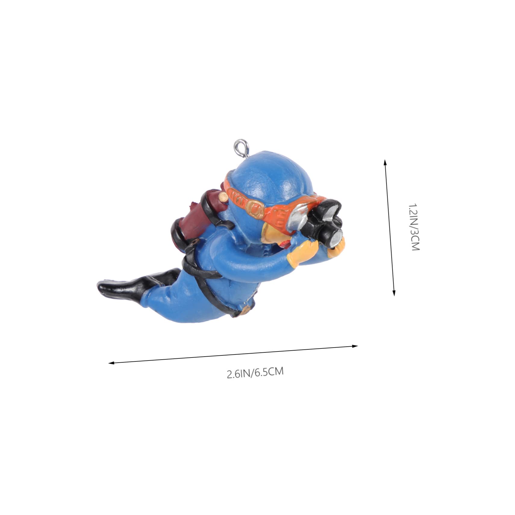 FRCOLOR 10pièces Décorations De Réservoir Aquarium Modèles De Plongeurs Flottants pour Poissons Accessoires Amusants pour Aquariums Et Bassins