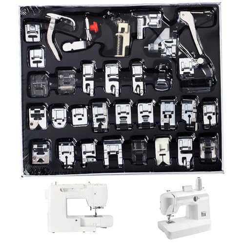 Kit multifuncional 32 piezas pies para máquina de coser miniatura 3