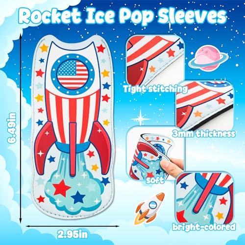Pack de 12 Fundas Rocket para Paletas de Neopreno miniatura 2