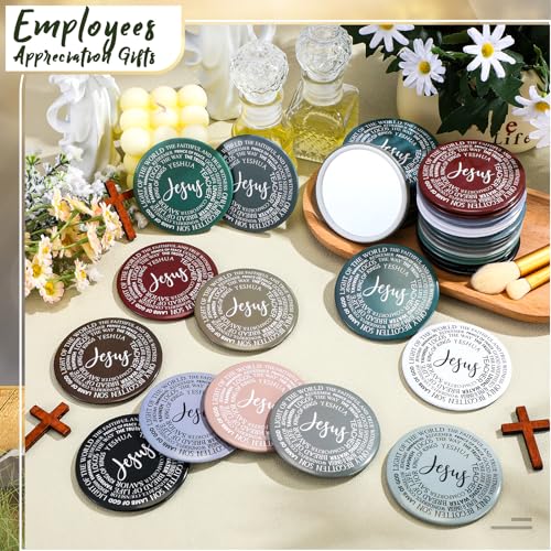 GlikCeil 36 espejos compactos redondos para maquillaje miniatura 4