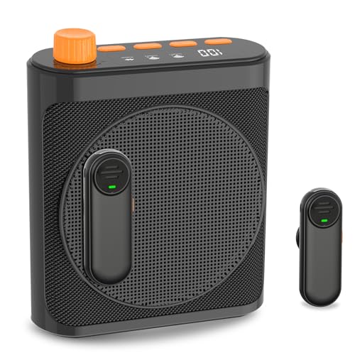 Voice Amplifier Wireless Microphone with Magnetic...