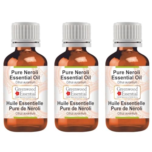 Huile essentielle de néroli naturelle Greenwood Essential 3x100ml pour votre bien-être