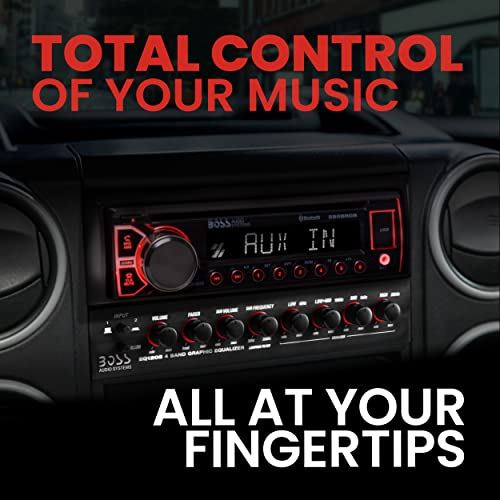 Boss Audio Systems Eq1208 4 Band Pre-Amp Half-Din Car Equalizer, Subfoofer Output, Dual Color Illumination #TOP1