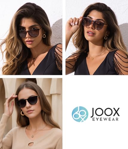 JOOX Polarized Vintage Sunglasses for Women, Round Designer Style Sun Glasses with UV Protection Lens2