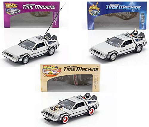 Back to the Future デロリアンタイムマシンセット 3台 Back to the Future デロリアンタイムマシンセット 3台 Amazon