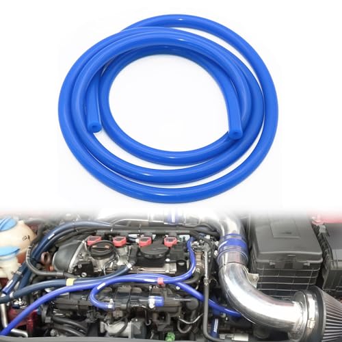 EUYKQNOI Tuyau en Silicone Durite De Depression Tuyau à Vide en Silicone 3 m DiamèTre IntéRieur 3 mm Bleu Convient à Toutes Les Pompes à Air, ManomèTres,...