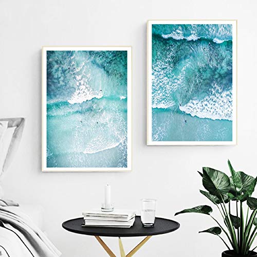 Toile beach surf paysage de plage pour une ambiance évasion et sérénité
