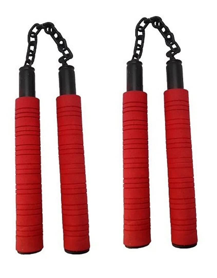 See full amazon price history chart for SPOCCO | Pack of 2 | Nunchaku/Nunchuks/Chainsticks/Chukasticks/Full Rubber Foam| Handle 10" with 9" Black Metal Chain (Martial Art & Equipment Nanchaku) | RED | MC-NC56 SPOCCO | Pack of 2 | Nunchaku/Nunchuks/Chainsticks/Chukasticks/Full Rubber Foam| Handle 10" with 9" Black Metal Chain (Martial Art & Equipment Nanchaku) | RED | MC-NC56 (B0B35Z6B6W) Amazon Price History, Amazon Price Tracker