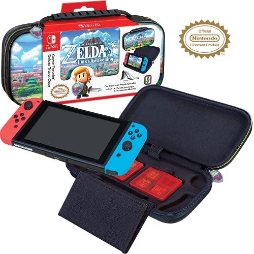 Officially Licensed Nintendo Switch The Legend of Zelda: Links Awakening Carrying Case with Adjustable Viewing Stand and Game Card Storage