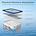 W&E Choice Moisture Absorbers, Portable Humidity Absorber Boxes for Your Bathroom, Closet & Car, Dehumidifier with Fragrance Free, 6 Pack