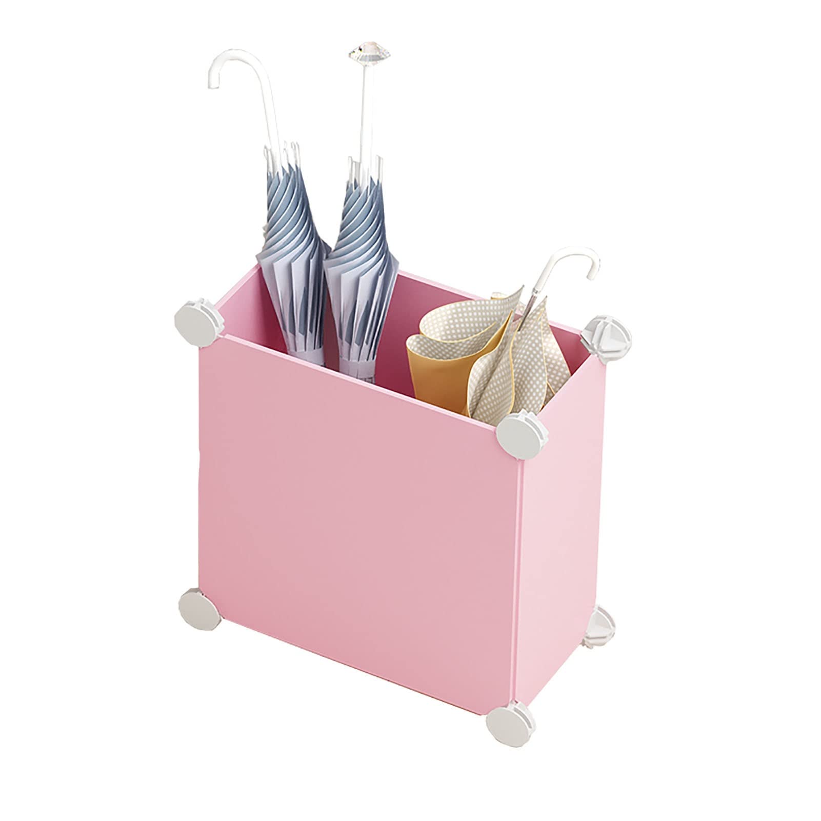 Porte-parapluie floral en tonneau avec pieds stables pour l'entrée