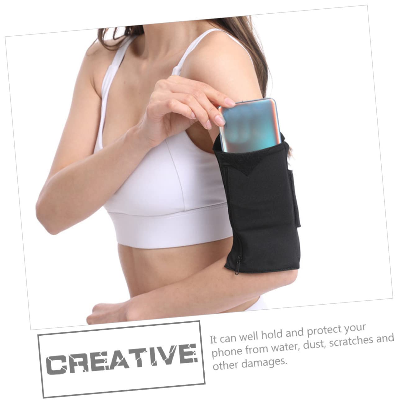 5 Stück Laufarmtasche für Handy Verstellbar für Sport Fitness und Outdoor Aktivitäten Geeignet für Jogging und Radfahren