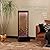 LONGRUN 48" Indoor Waterfall with App-Controlled RGB Lights, Elegant Floor Fountain, Floor Standing Water Feature, Indoor Fountain & Waterfall Freestanding Home Decor Easy Setup Water Fall Black-Brown