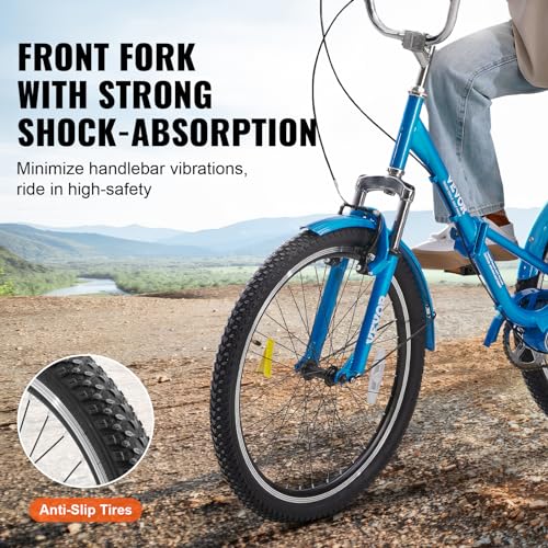 Image of VEVOR Folding Adult Tricycle,Adult Folding Trikes, 3 Wheel Cruiser Bike with Large Basket & Adjustable Seat, Shopping Picnic Foldable Tricycles for Women, Men, Seniors