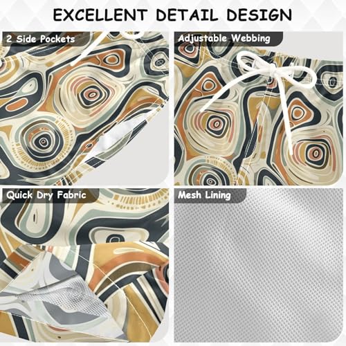 senya Graffiti Geometric Boys Swim Trunks Toddler Shorts Swimwear Boardshorts3