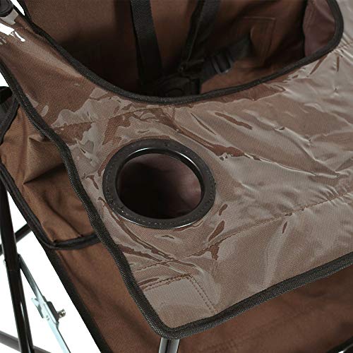ciao! baby Portable High Chair for Travel, Fold Up High Chair with Tray, Chocolate
