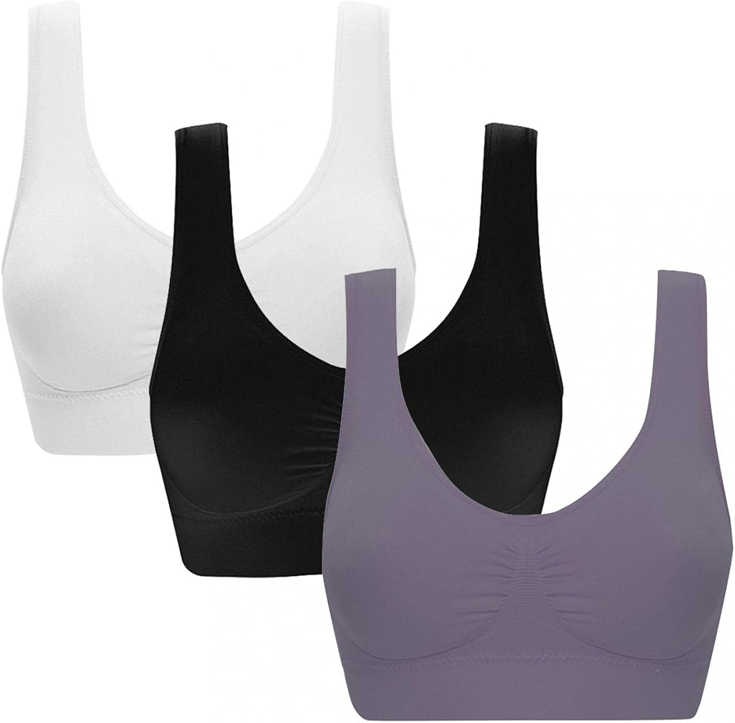 Amazon.co.jp Women's Bra, Antiseethrough, Sports Bra, Wireless Bra