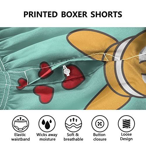 Fisyme Funny Corgi Butt Dog Boxers for Men, Boxer Shorts Mens Underwear Boxer Briefs2