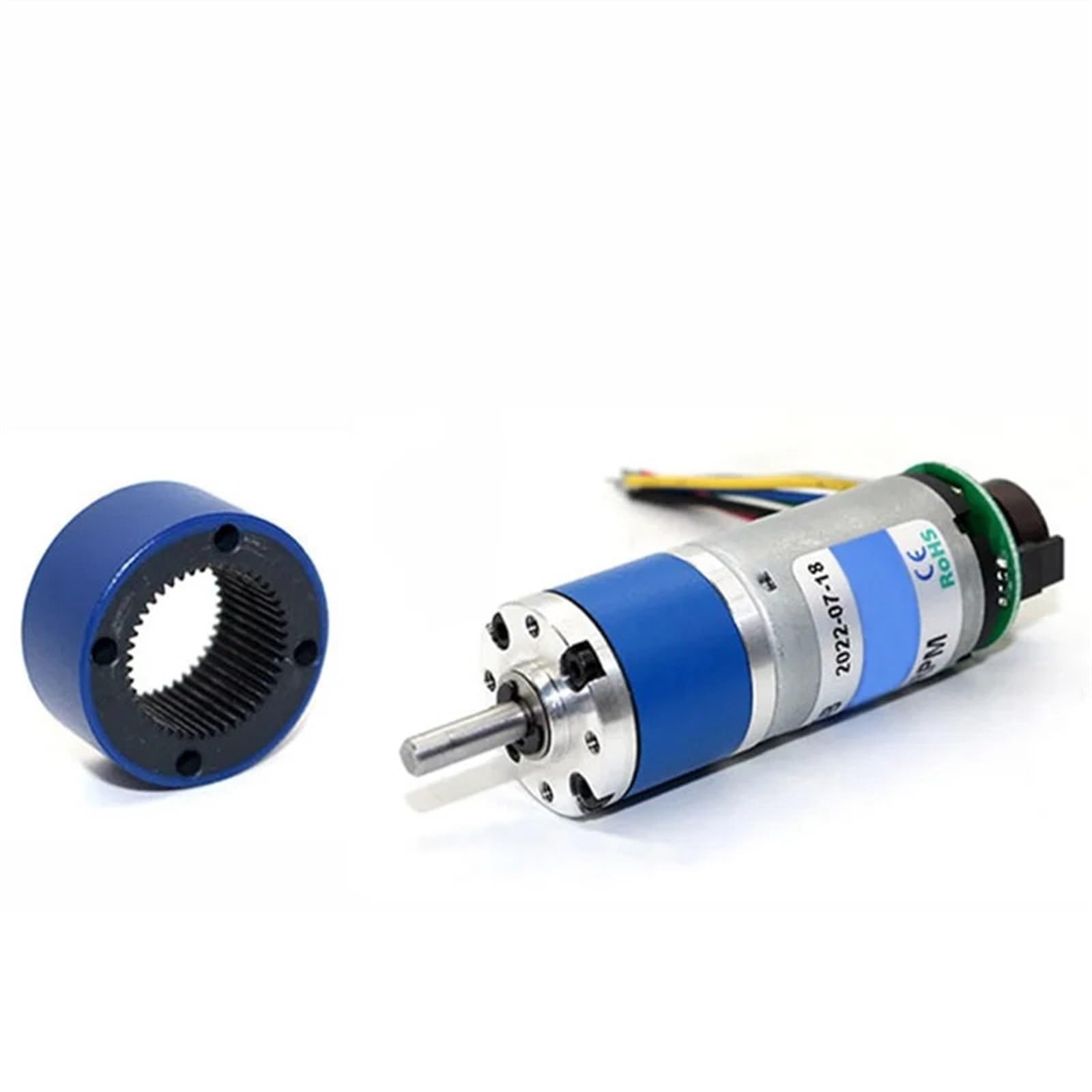 GNQUKEBWH CM22-2230B Planetary Gear Motor with Encoder 12V24V 22mm DC High Torque Low Noise Automatic Equipmen(30RPM)