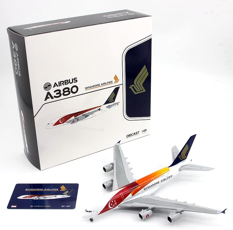 Miniatura 4 de JC Wings Singapore Airlines para Airbus A380 9V-SKI 1/400 DIECAST modelo preconstruido