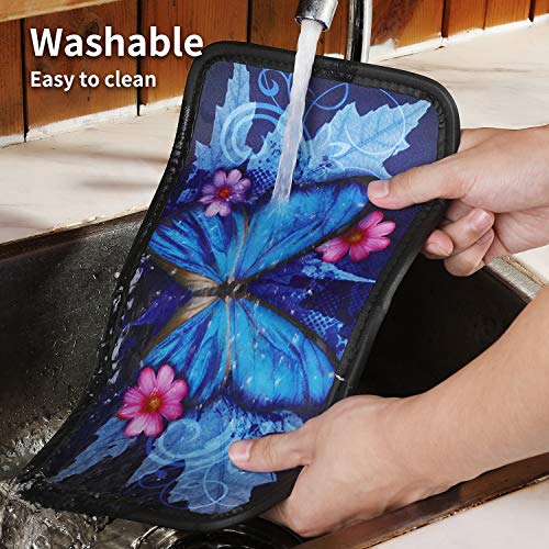 Mioloe Butterfly Center Console Pad, Universal Car Armrest Cover, Soft Comfort Armrest Cover Seat Box Protector Fit for Most Vehicle, SUV, Truck, Car, with Stylish Pattern Printed - Thumbnail 6