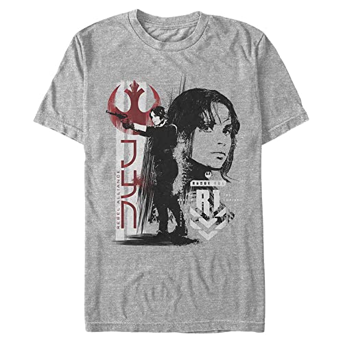 T-shirt Star Wars Jyn doublé homme haut de gamme en coton rigide