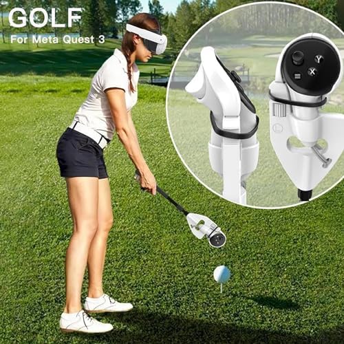 Adapter VR Golf Club z chowanym uchwytem, bezpieczną antypoślizgową silikonową przyczepnością, wciągającym doświadczeniem Swing dla realistycznej symulacji gier w wirtualnej rzeczywistości