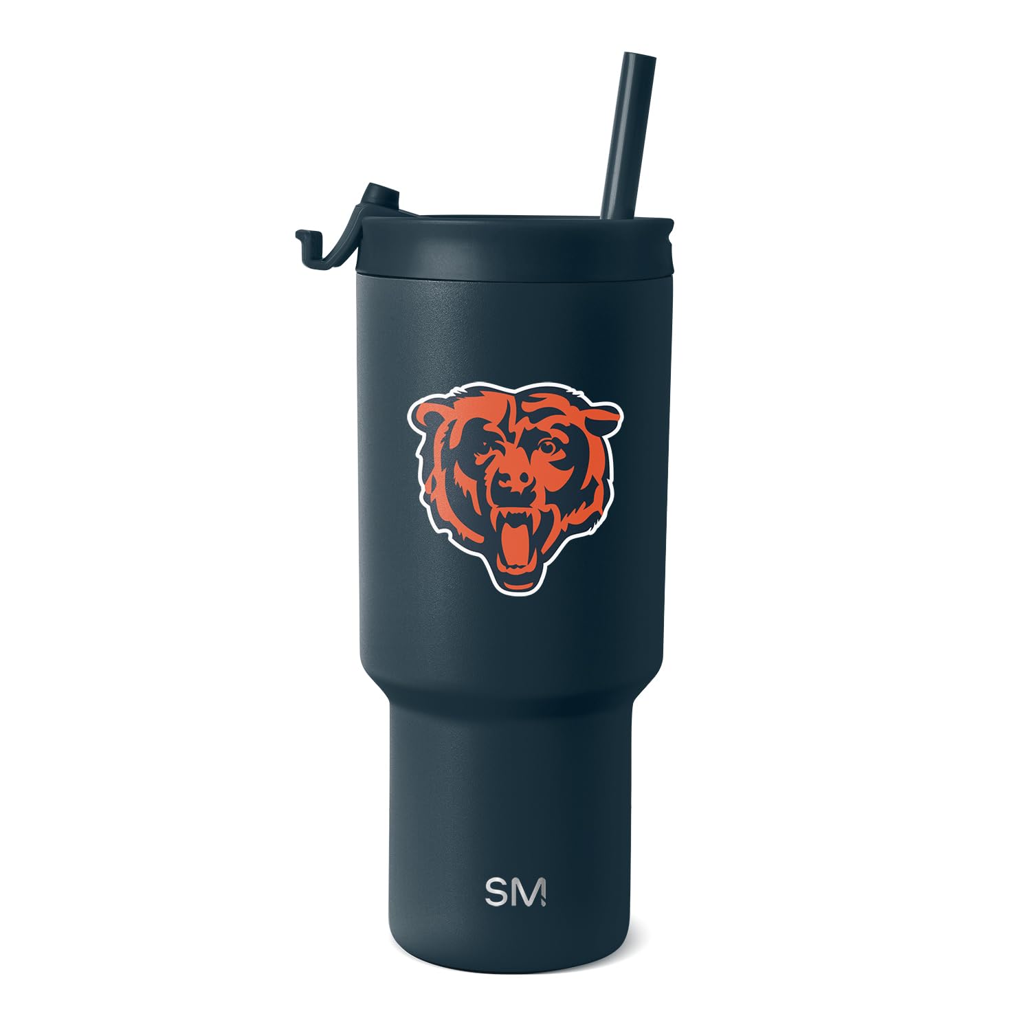 Simple Modern Officially Licensed NFL Chicago Bears 30 oz Tumbler with Flip Lid and Straws | Insulated Cup Stainless Steel | Gifts for Men Women | Trek Collection | Chicago Bears — image 1
