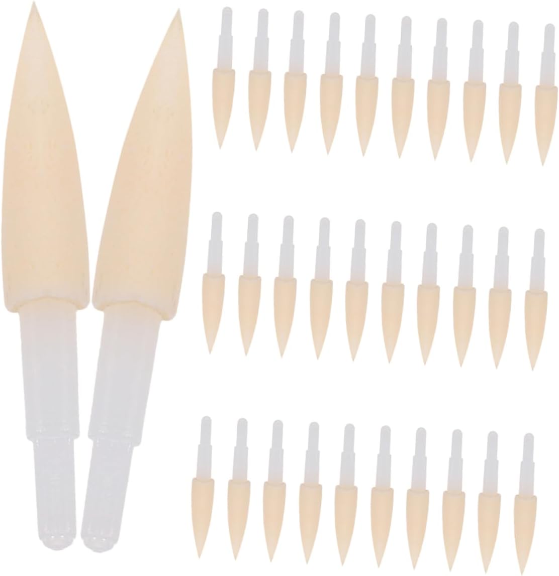 40pcs Sponge Calligraphy Brush Pen Tips Replacement Heads
