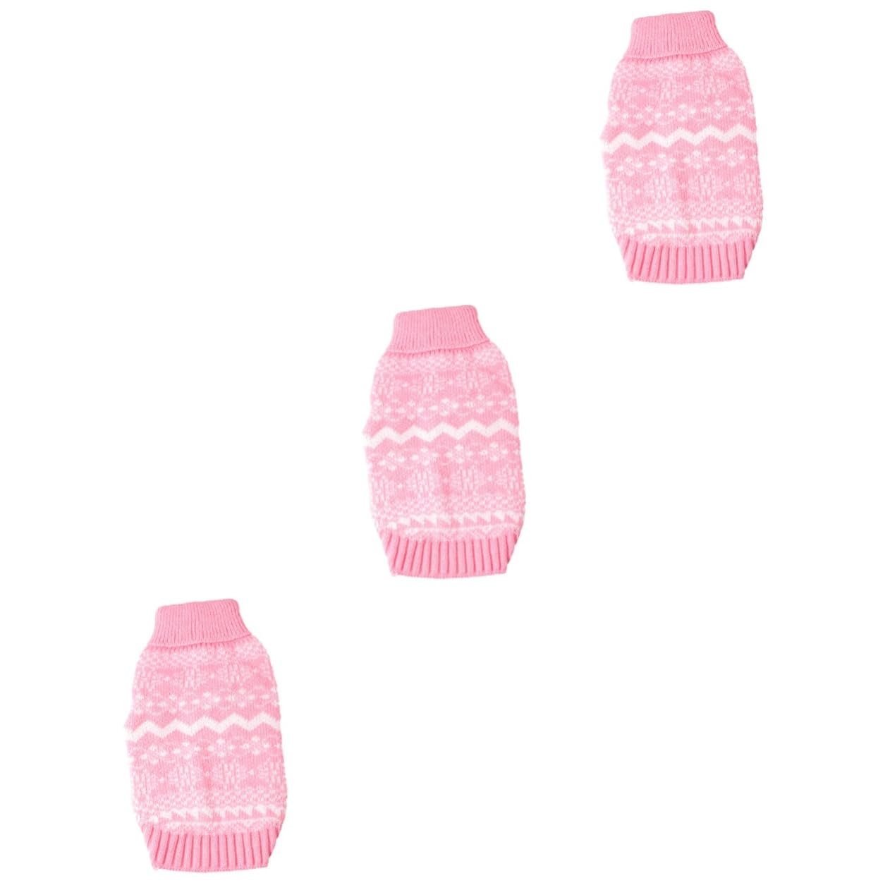 BESPORTBLE Pull À pour 3 Pièces Vêtements pour Chiens Pull À Col Haut Vêtements d'hiver pour Animaux De Compagnie Tricoté