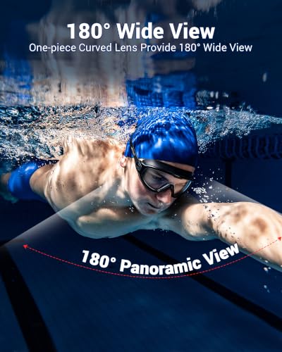 Freela 2 Pack Swimming Goggles for Adult Men Women Youth, 180° Wide View Anti Fog UV Protection Soft Silicone Waterproof No Leak Clear Swim Goggles, Underwater Beach Open Water Pool Goggles Pink - image 4