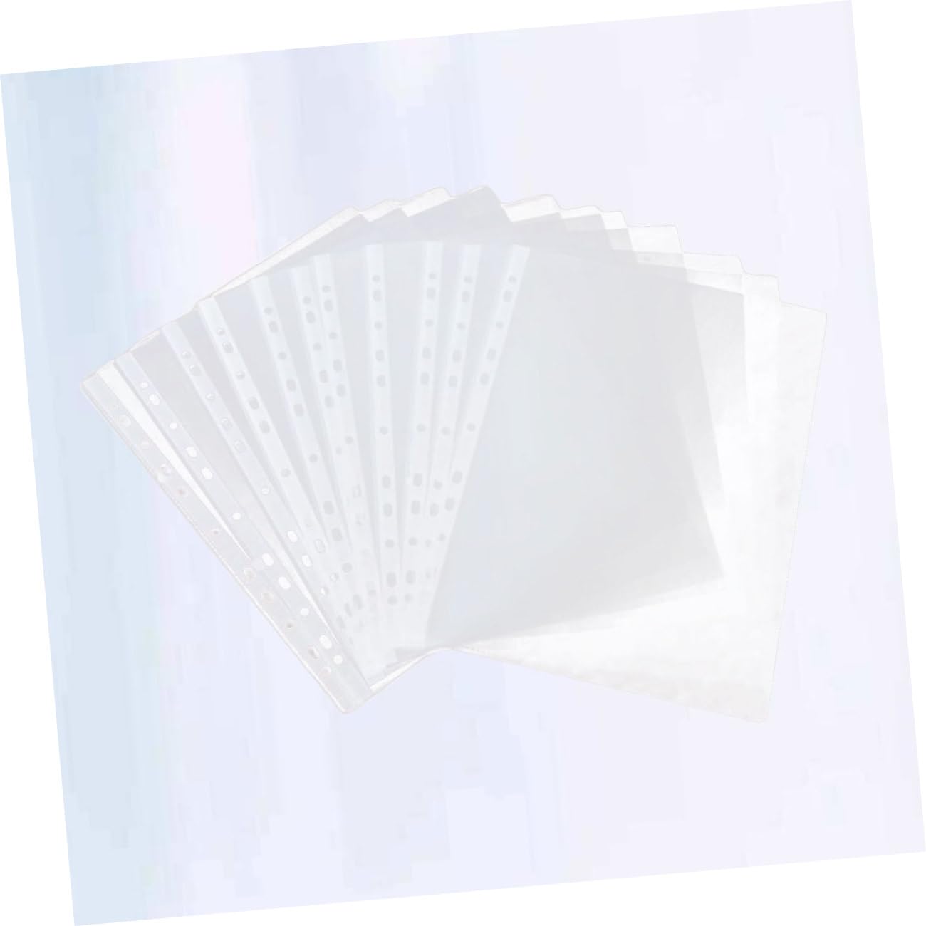 A4 Klarsichthülle 100 Stück 11-loch Pvc Transparent für Ordner