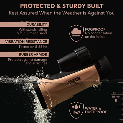 Scotar-12x50-Monocular-Telescope-FMC-Fogproof-IP67-Waterproof-Hand-Held-Telescope-BAK4-Phase-and-Dielectric-Coated-Prism-Adventure-Accessories-Set-Bag-Smartphone-Adapter-Mini-Tripod